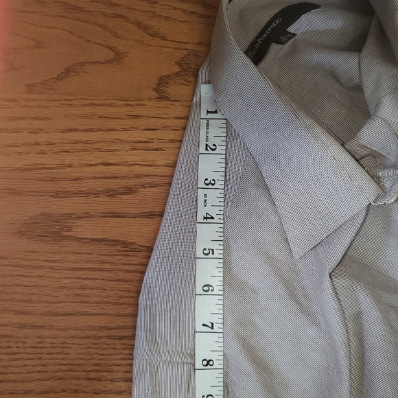 Perry Ellis Portfolio light purple large striped long sleeve button down. - Picture 7 of 10